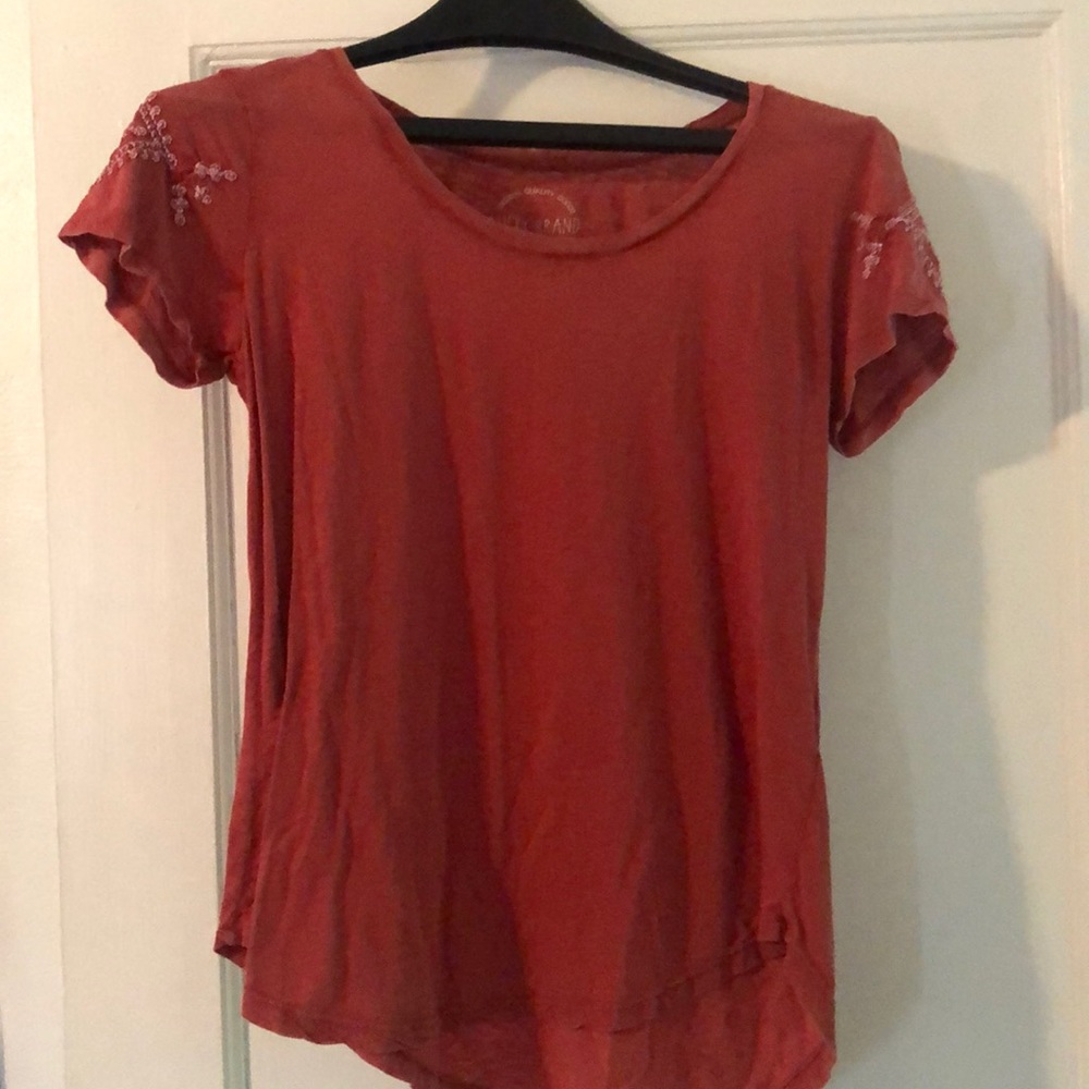 Lucky brand red lightweight T-shirt